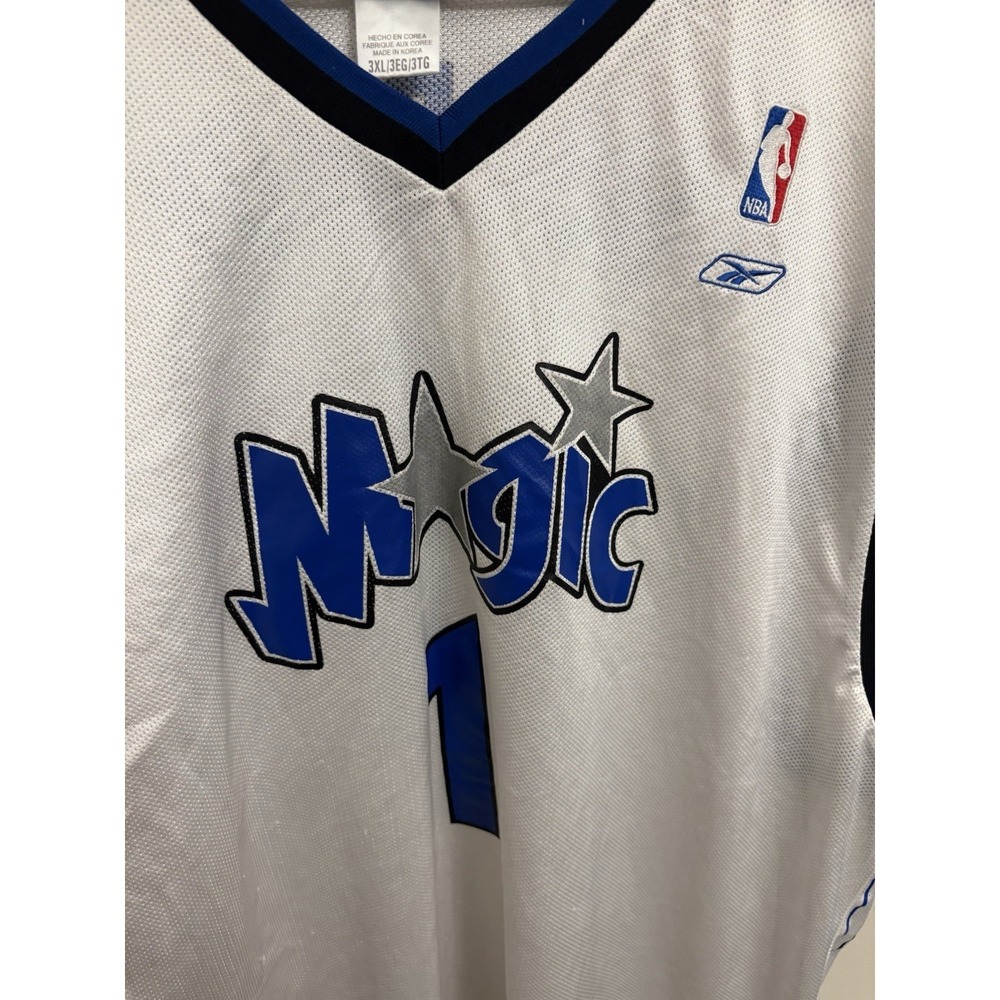 VTG Tracy McGrady Reebok Basketball Jersey White Size XXXL Orlando Magic - Picture 3 of 6
